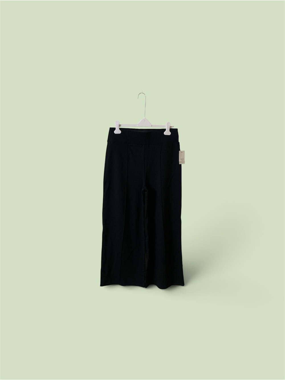Women's Black Ophelia roe Wide-Leg causal  Pants